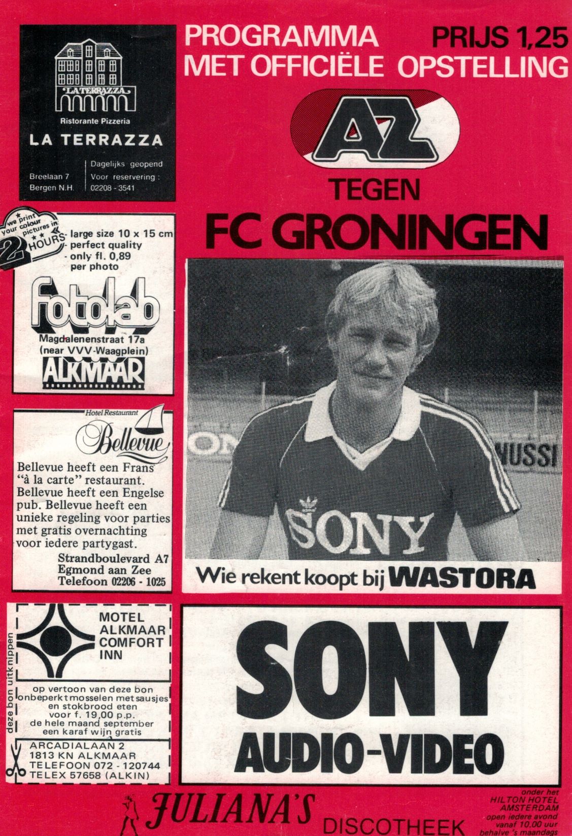 AZ Programma 8-sep-1982 groningen thuis